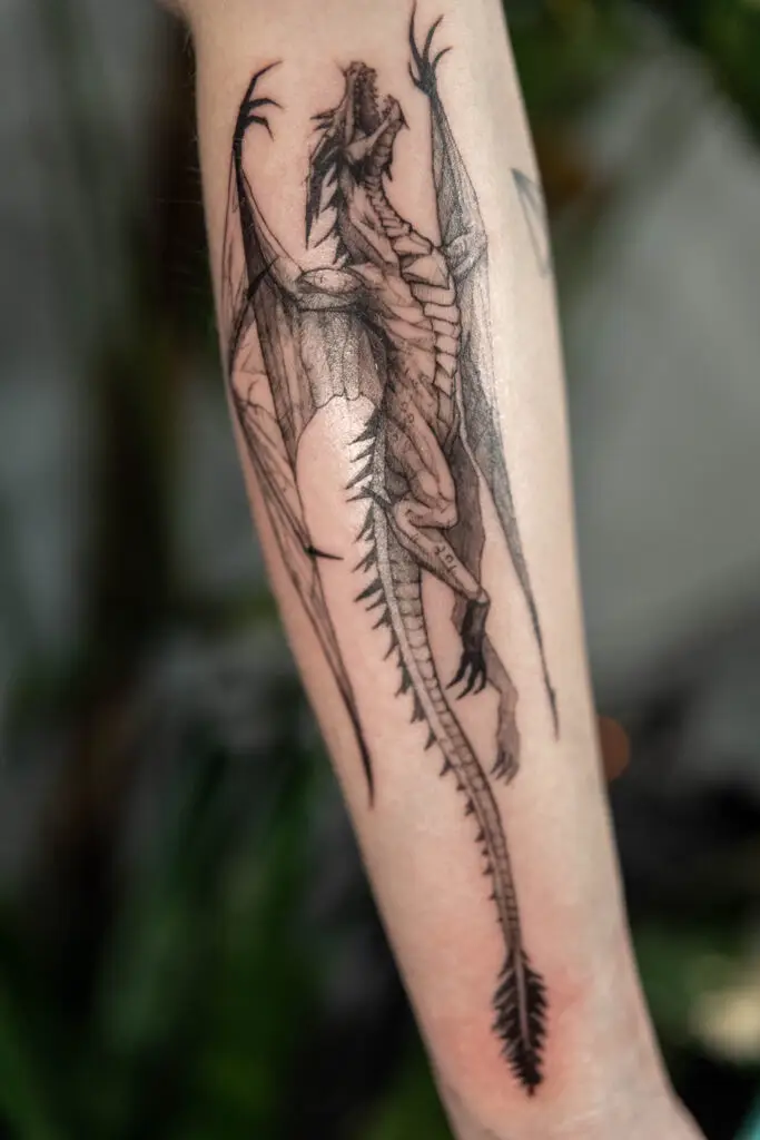 Close-up foto van een gezette tattoo – Windii Ink portfolio